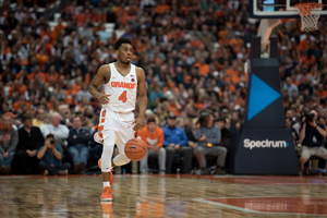 John Gillon, who played his graduate year at SU and hit a buzzer-beater to beat Duke, helped his mother save a family from rising waters in Houston. 
